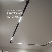 Натяжной потолок со встроенными треками 1