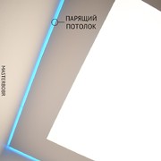 Световой потолок в гостиной 8