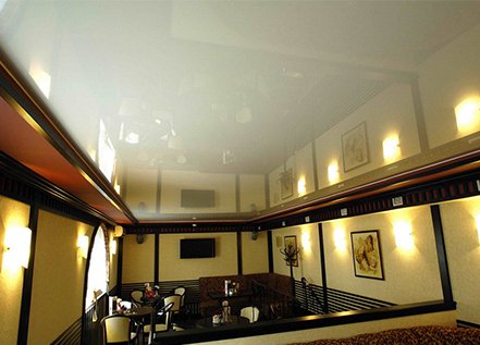 Натяжные потолки в ресторан